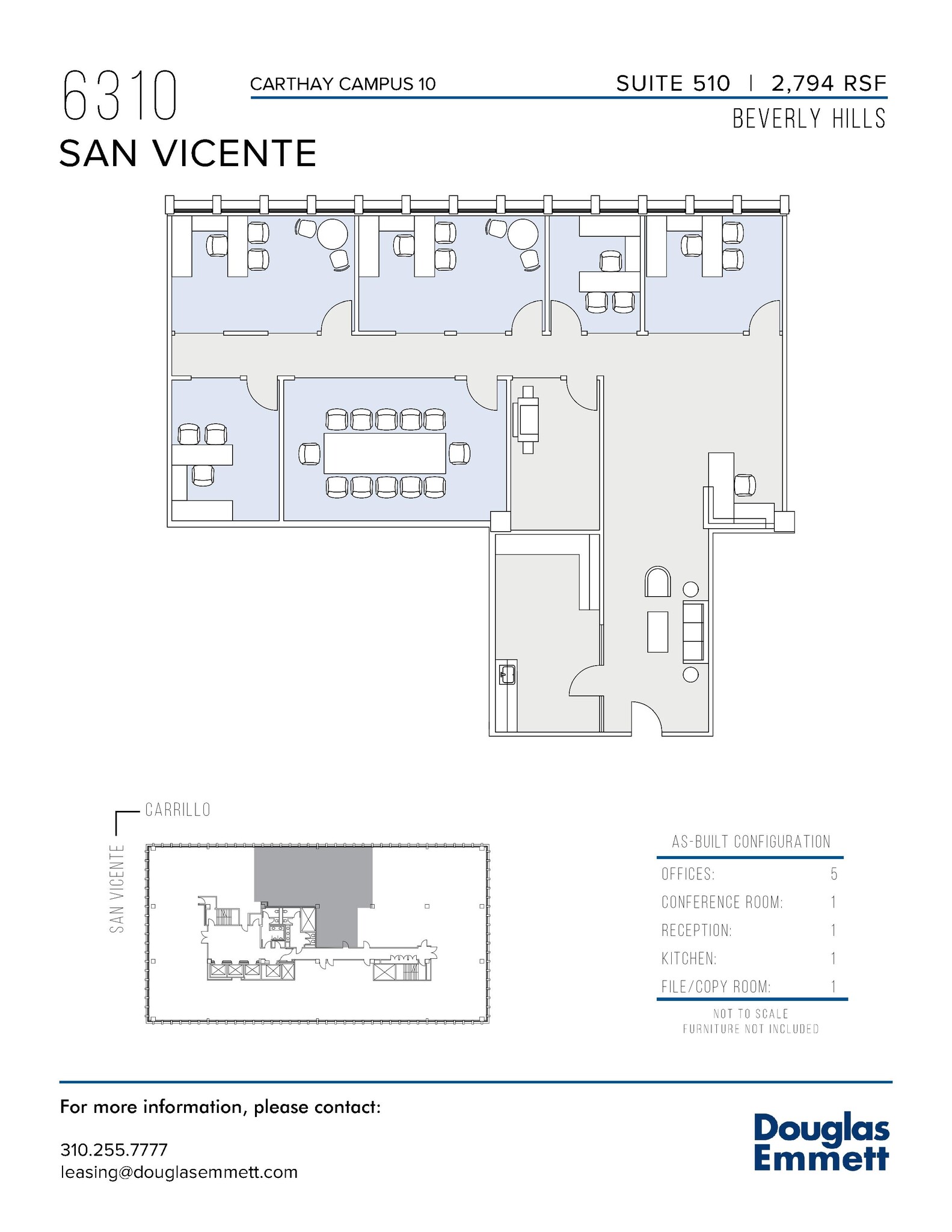 6310 San Vicente Blvd, Los Angeles, CA en alquiler Plano de la planta- Imagen 1 de 1