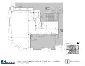 101 Yesler Way, Seattle, WA en alquiler Plano de la planta- Imagen 1 de 3