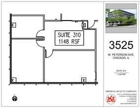 3525 W Peterson Ave, Chicago, IL en alquiler Plano de la planta- Imagen 1 de 5