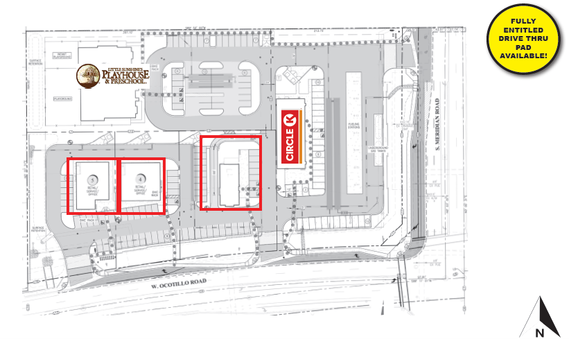 NWC Ocotillo & Meridian, Queen Creek, AZ en alquiler - Plano del sitio - Imagen 2 de 6