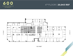 600 13th St NW, Washington, DC en alquiler Plano de la planta- Imagen 2 de 10