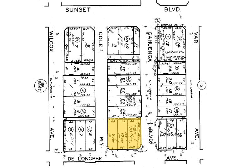 1415 N Cahuenga Blvd, Los Angeles, CA en venta - Plano de solar - Imagen 2 de 5