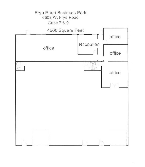 6501 W Frye Rd, Chandler, AZ en alquiler Plano de la planta- Imagen 1 de 1