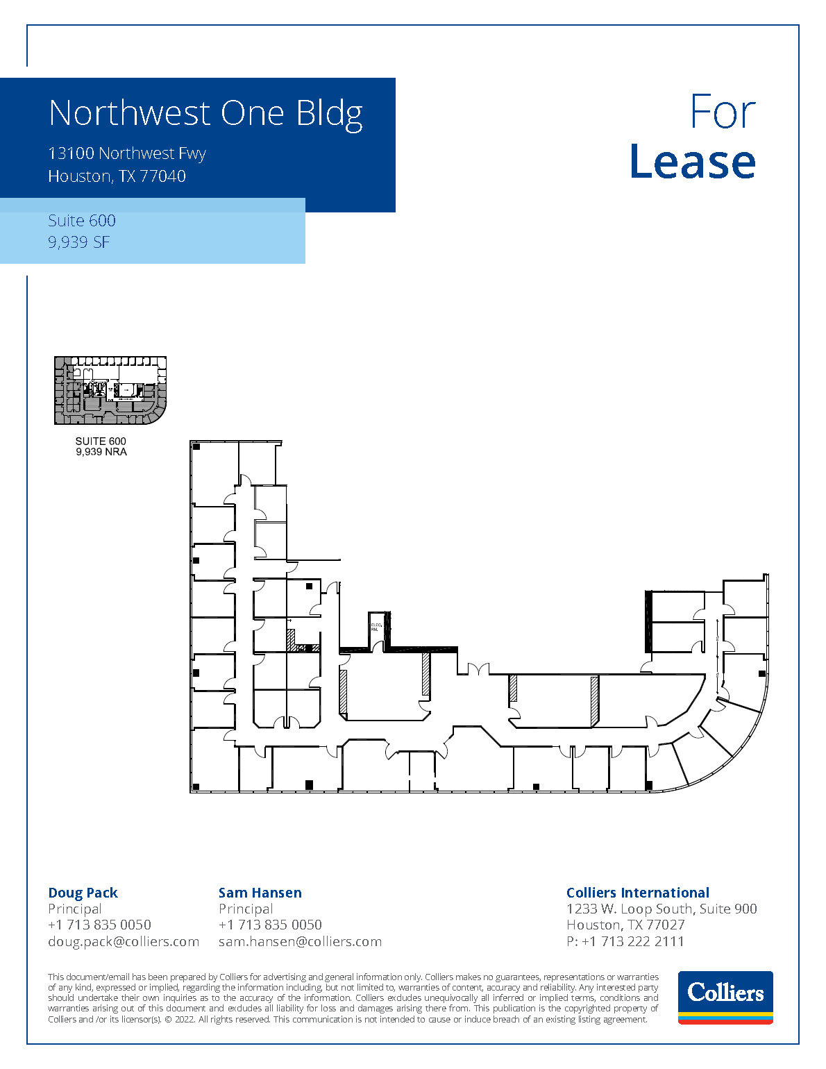 13100 Northwest Fwy, Houston, TX en alquiler Plano de la planta- Imagen 1 de 1