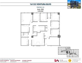 16133 Ventura Blvd, Encino, CA en alquiler Plano de la planta- Imagen 1 de 1