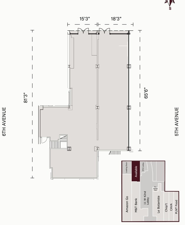 11 W 42nd St, New York, NY en alquiler Plano de la planta- Imagen 1 de 1