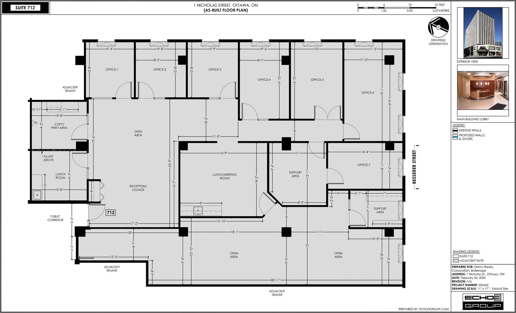 1-5 Nicholas St, Ottawa, ON en alquiler Plano de la planta- Imagen 1 de 1