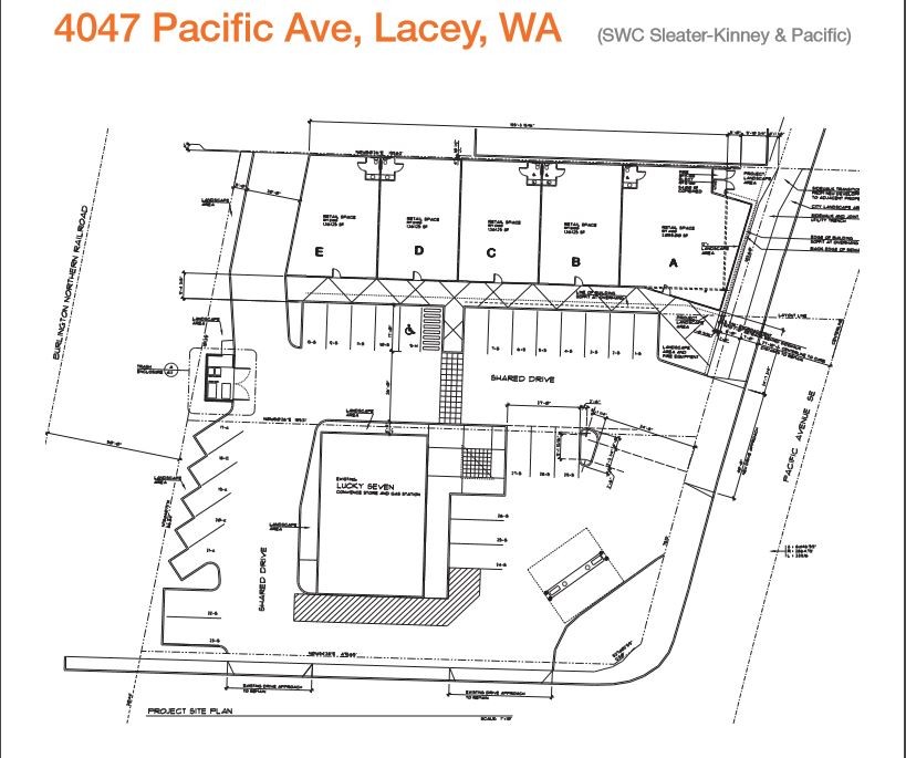 4047 Pacific Ave SE, Lacey, WA en alquiler Plano del sitio- Imagen 1 de 1