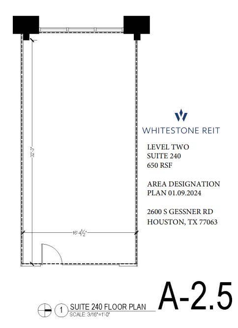 2600 S Gessner Rd, Houston, TX en alquiler Plano de la planta- Imagen 1 de 1