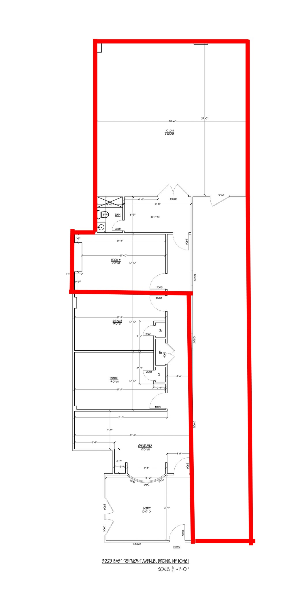 3219-3223 E Tremont Ave, Bronx, NY en alquiler Plano del sitio- Imagen 1 de 5