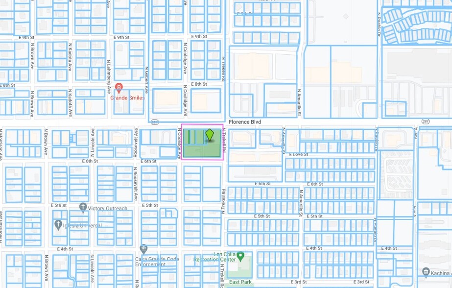 1015 Florence, Casa Grande, AZ en alquiler - Plano de solar - Imagen 3 de 3