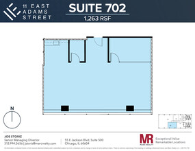 11 E Adams St, Chicago, IL en alquiler Plano de la planta- Imagen 1 de 5