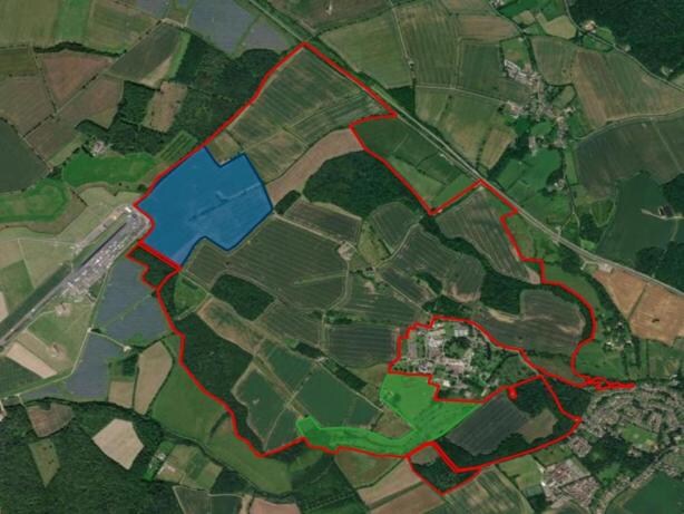 Colworth Estate, Sharnbrook en venta Vista aérea- Imagen 1 de 2