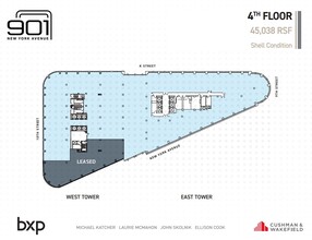 901 New York Ave NW, Washington, DC en alquiler Plano de la planta- Imagen 2 de 2