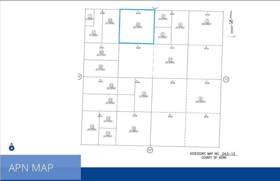 Hwy 41 & 33 hwy, Lost Hills, CA en venta - Plano de solar - Imagen 3 de 3