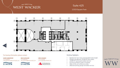 225 W Wacker Dr, Chicago, IL en alquiler Plano de la planta- Imagen 1 de 1