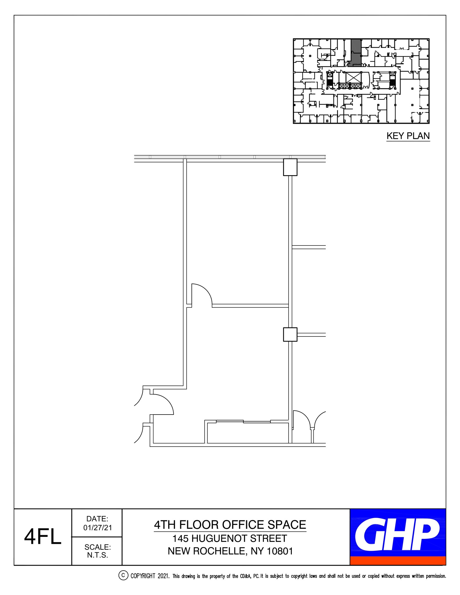 145 Huguenot St, New Rochelle, NY en alquiler Plano del sitio- Imagen 1 de 1