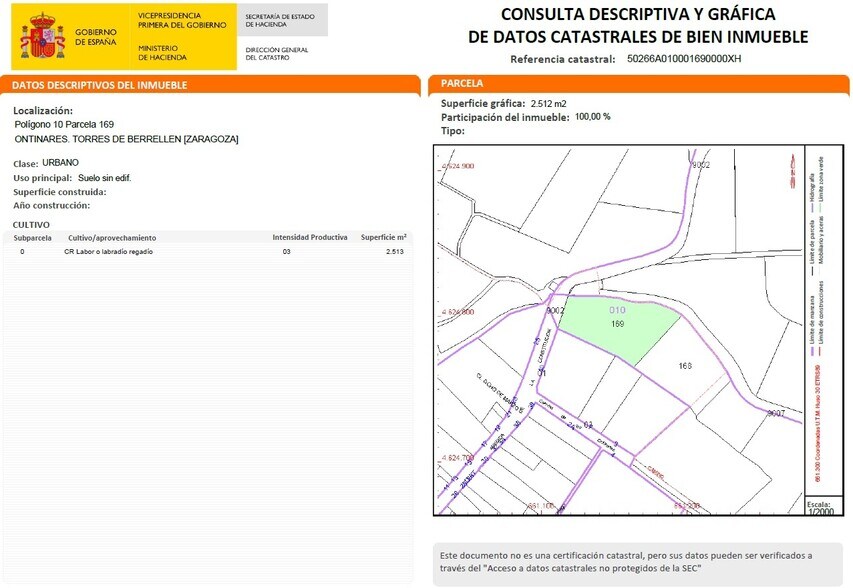 Paraje Ontinales, Torres de Berrellén, Zaragoza en venta - Foto del edificio - Imagen 3 de 11