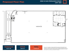 3360 N San Fernando Rd, Los Angeles, CA en alquiler Plano de la planta- Imagen 1 de 1