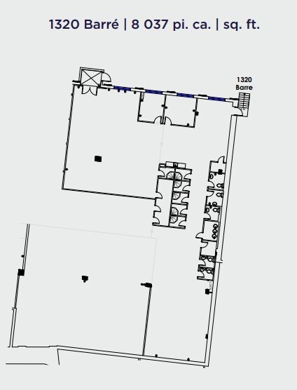 1320-1390 Rue Barré, Montréal, QC en alquiler Plano de la planta- Imagen 1 de 1