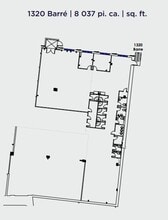 1320-1390 Rue Barré, Montréal, QC en alquiler Plano de la planta- Imagen 1 de 1