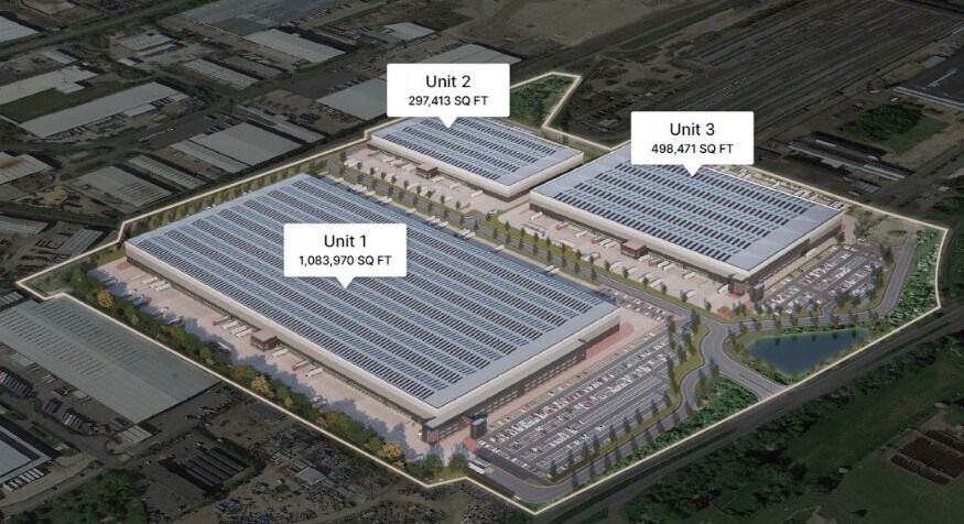 Weldon Rd, Corby en alquiler - Vista aérea - Imagen 3 de 3