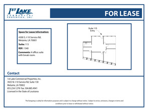 4300 S I-10 Service Rd, Metairie, LA en alquiler Plano de la planta- Imagen 1 de 1