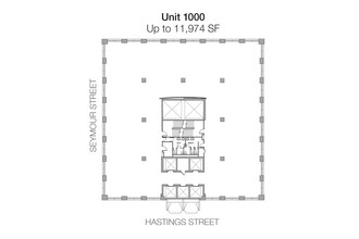 555 W Hastings St, Vancouver, BC en alquiler Plano de la planta- Imagen 1 de 5