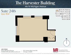 180 N Michigan Ave, Chicago, IL en alquiler Plano de la planta- Imagen 1 de 3