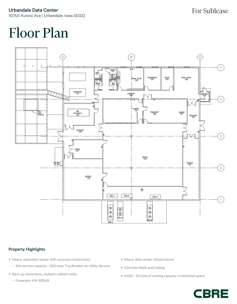 10740 Aurora Ave, Urbandale, IA en alquiler Plano de la planta- Imagen 1 de 1