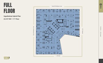 1220 L St NW, Washington, DC en alquiler Plano de la planta- Imagen 2 de 8