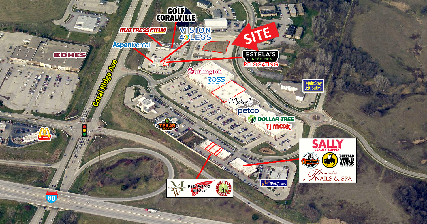 2515 Corridor Way, Coralville, IA en alquiler Vista aérea- Imagen 1 de 2