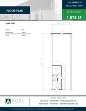 11345 Emerald St, Dallas, TX en alquiler Plano de la planta- Imagen 1 de 1