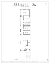 133 E 39th St, New York, NY en alquiler Plano de la planta- Imagen 2 de 2