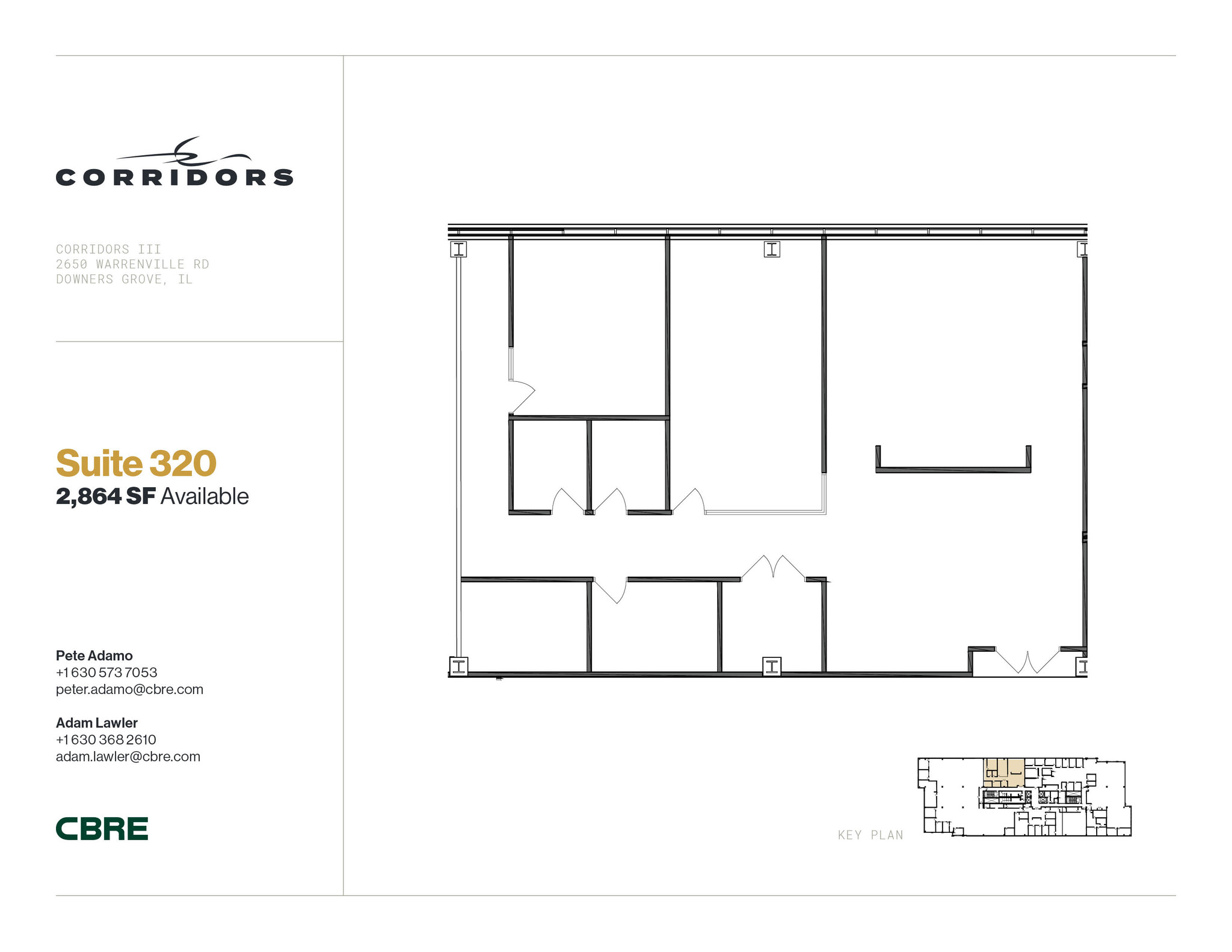 2651 Warrenville Rd, Downers Grove, IL en alquiler Plano de la planta- Imagen 1 de 1