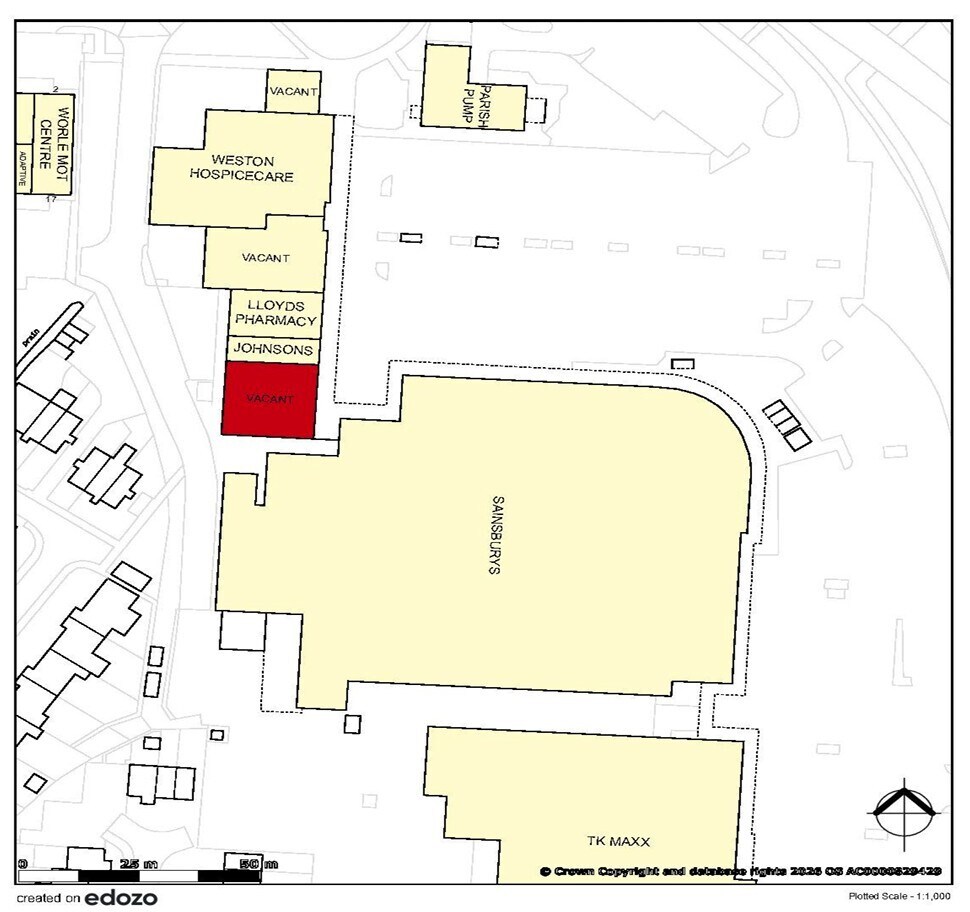 Queens Way, Weston Super Mare en alquiler Plano del sitio- Imagen 1 de 8