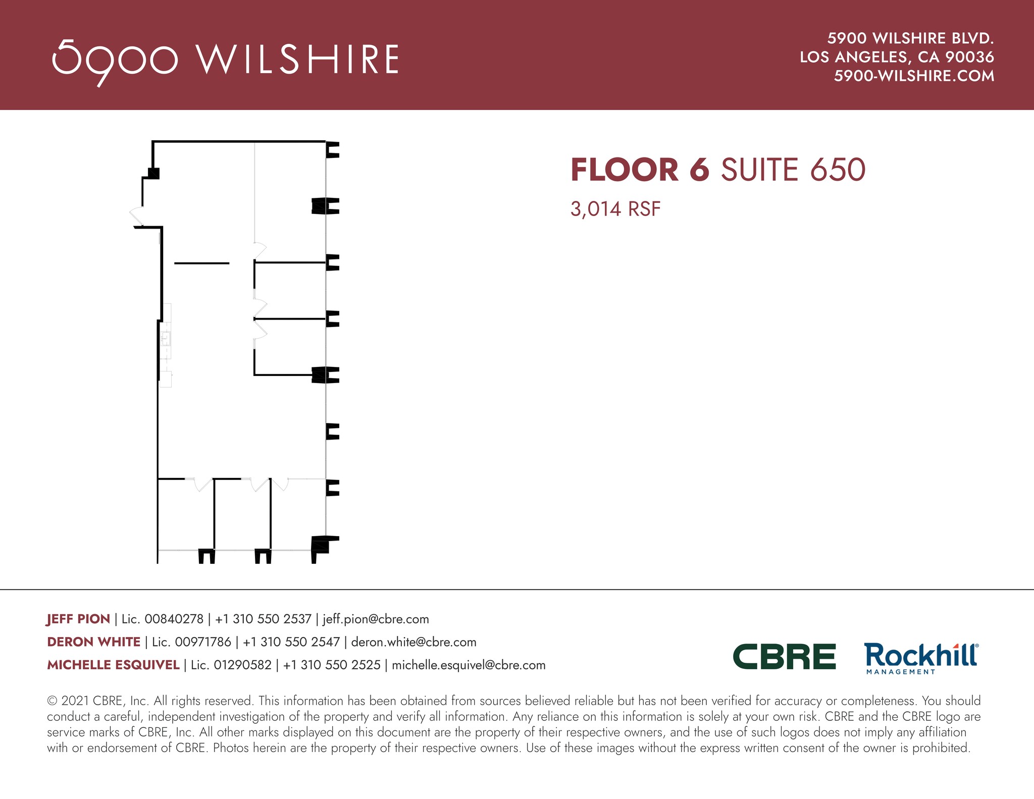 5900 Wilshire Blvd, Los Angeles, CA en alquiler Plano del sitio- Imagen 1 de 1