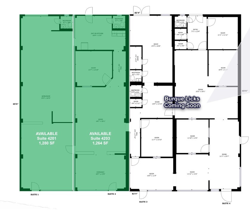 4201-4207 Lomas Blvd NE, Albuquerque, NM en alquiler Plano de la planta- Imagen 1 de 1