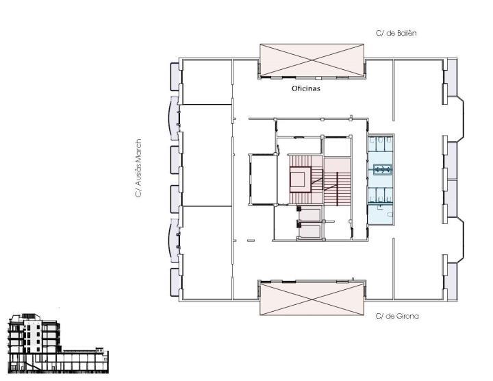 Carrer D'ausiàs Marc, 36, Barcelona, Barcelona en alquiler - Plano de planta tipo - Imagen 2 de 2