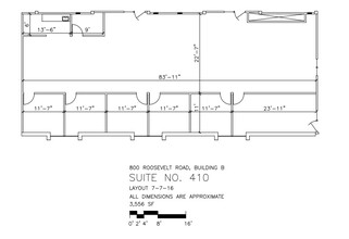 800 Roosevelt Rd, Glen Ellyn, IL en alquiler Plano de la planta- Imagen 2 de 2