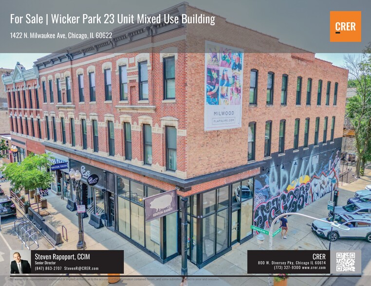 1422-1426 N Milwaukee Ave, Chicago, IL en venta - Foto del edificio - Imagen 1 de 12