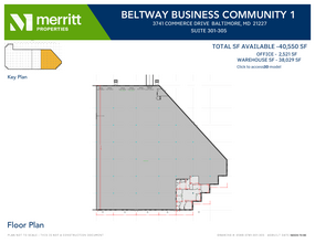 3700 Commerce Dr, Baltimore, MD en alquiler Plano de la planta- Imagen 1 de 1