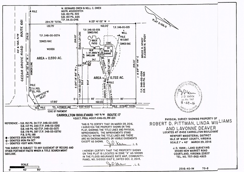 15432 Carrollton Blvd, Carrollton, VA en alquiler - Plano de solar - Imagen 1 de 18