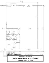 5407-5419 Bandera Rd, San Antonio, TX en alquiler Plano de la planta- Imagen 1 de 1