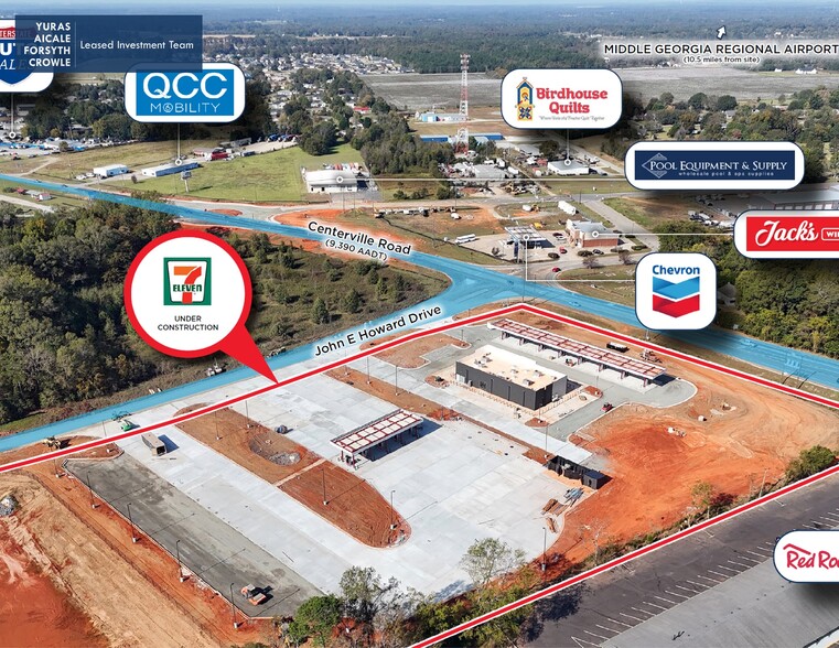 GA Highway 247 Connector, Byron, GA en venta - Vista aérea - Imagen 3 de 4