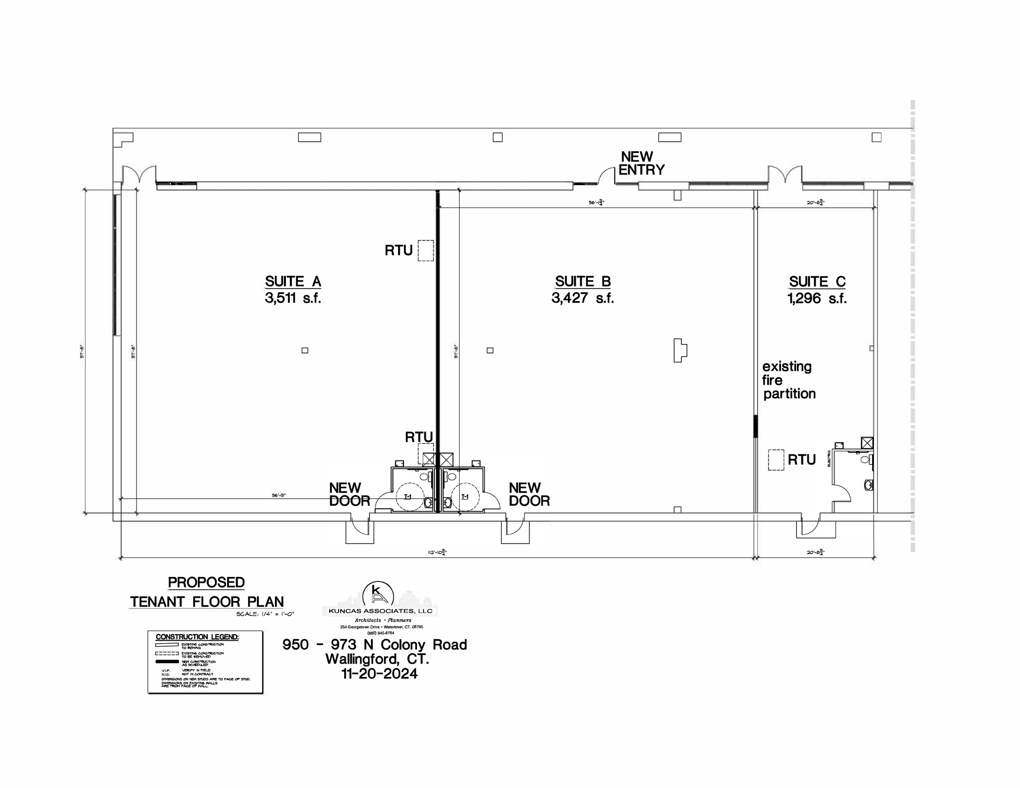 950-978 N Colony Rd, Wallingford, CT en alquiler Plano del sitio- Imagen 1 de 1