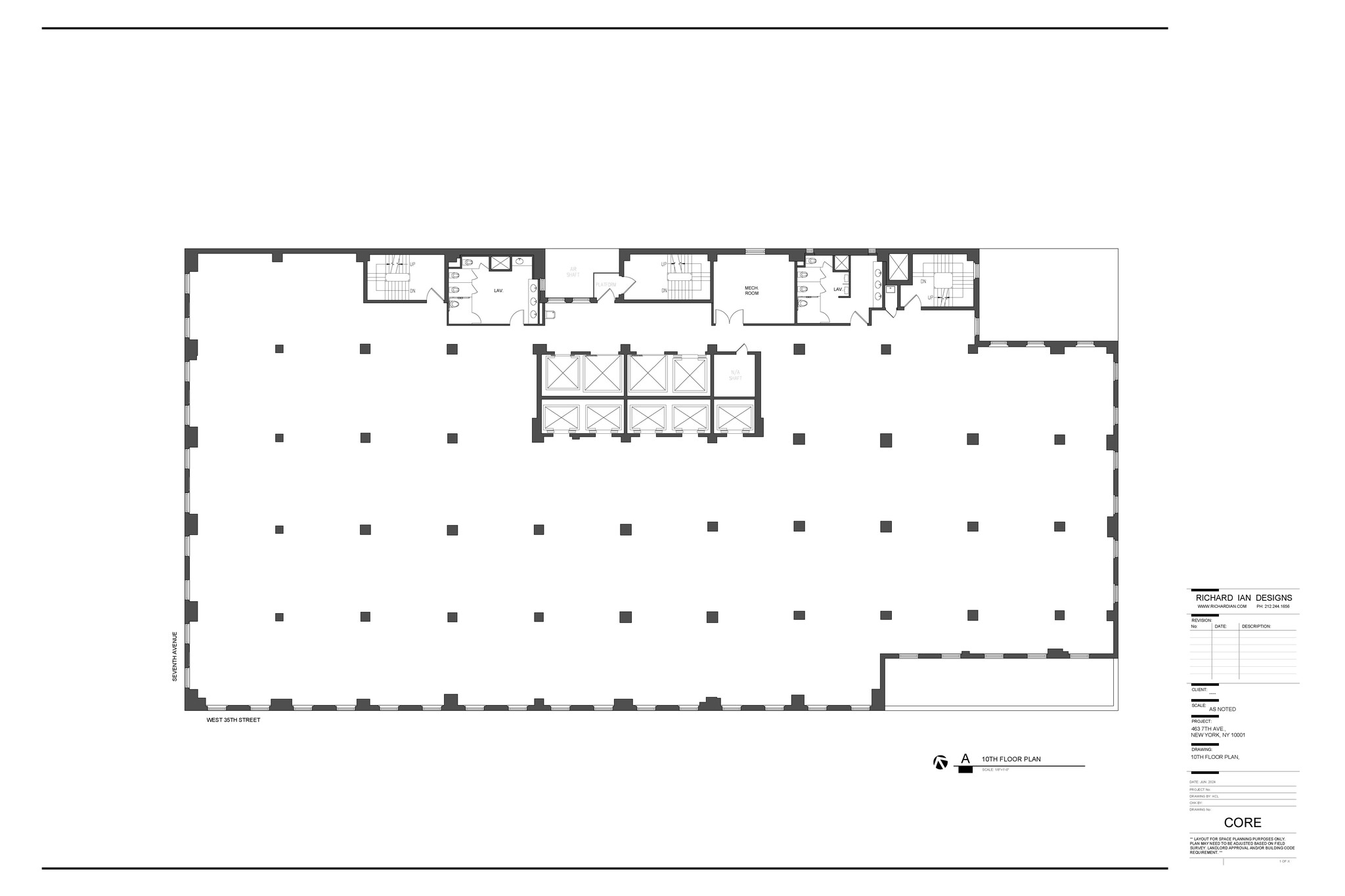 463 Seventh Ave, New York, NY en alquiler Plano de la planta- Imagen 1 de 1