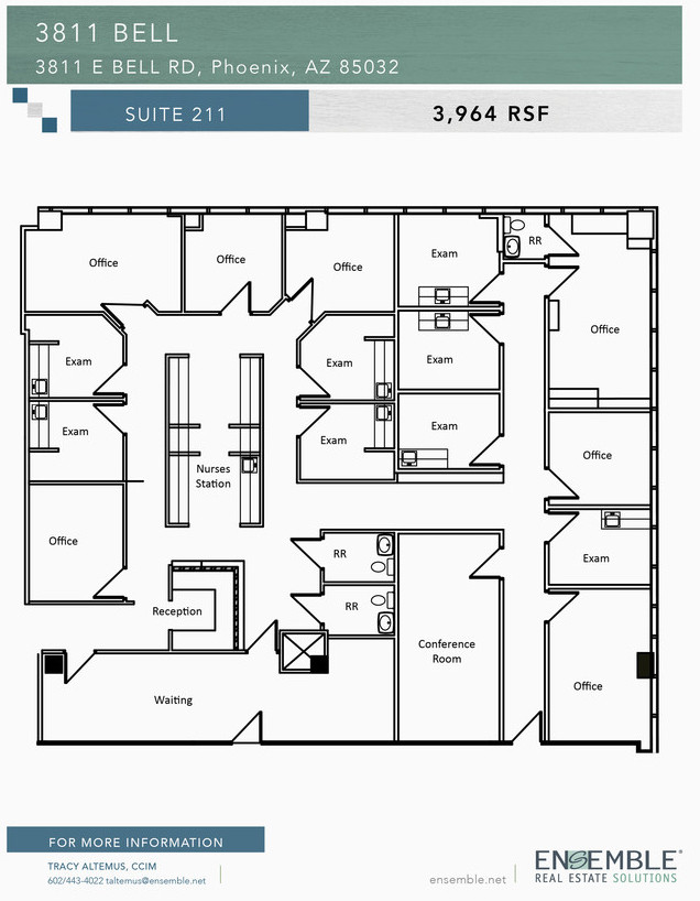 3811 E Bell Rd, Phoenix, AZ en alquiler Plano de la planta- Imagen 1 de 1