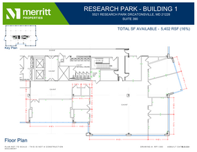 5521 Research Park Dr, Baltimore, MD en alquiler Plano de la planta- Imagen 1 de 1