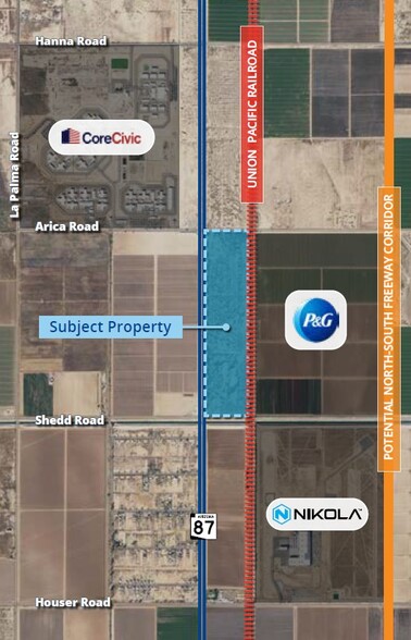 Arica Rd & Highway 87, Eloy, AZ en venta - Vista aérea - Imagen 2 de 3